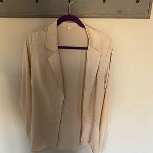 Women’s Satin Button Down Shirt